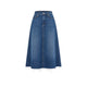 MOTHER Gonna donna in denim The Circle Midi Fray Buckaroo