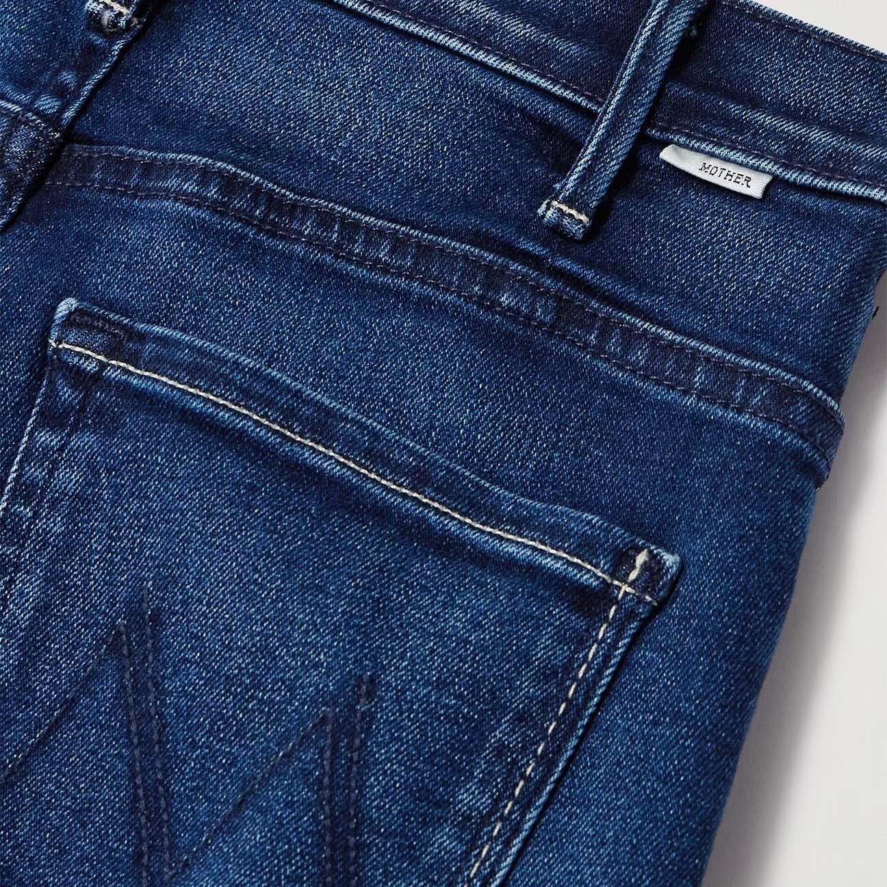 MOTHER Jeans donna The Hustler Roller Sneak Denim