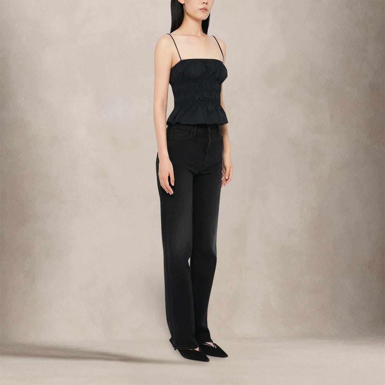 MOTHER Jeans donna The Kick It Nero