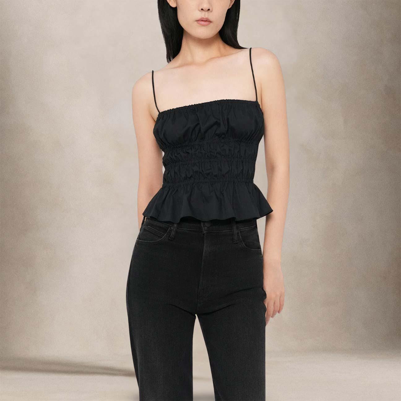 MOTHER Jeans donna The Kick It Nero