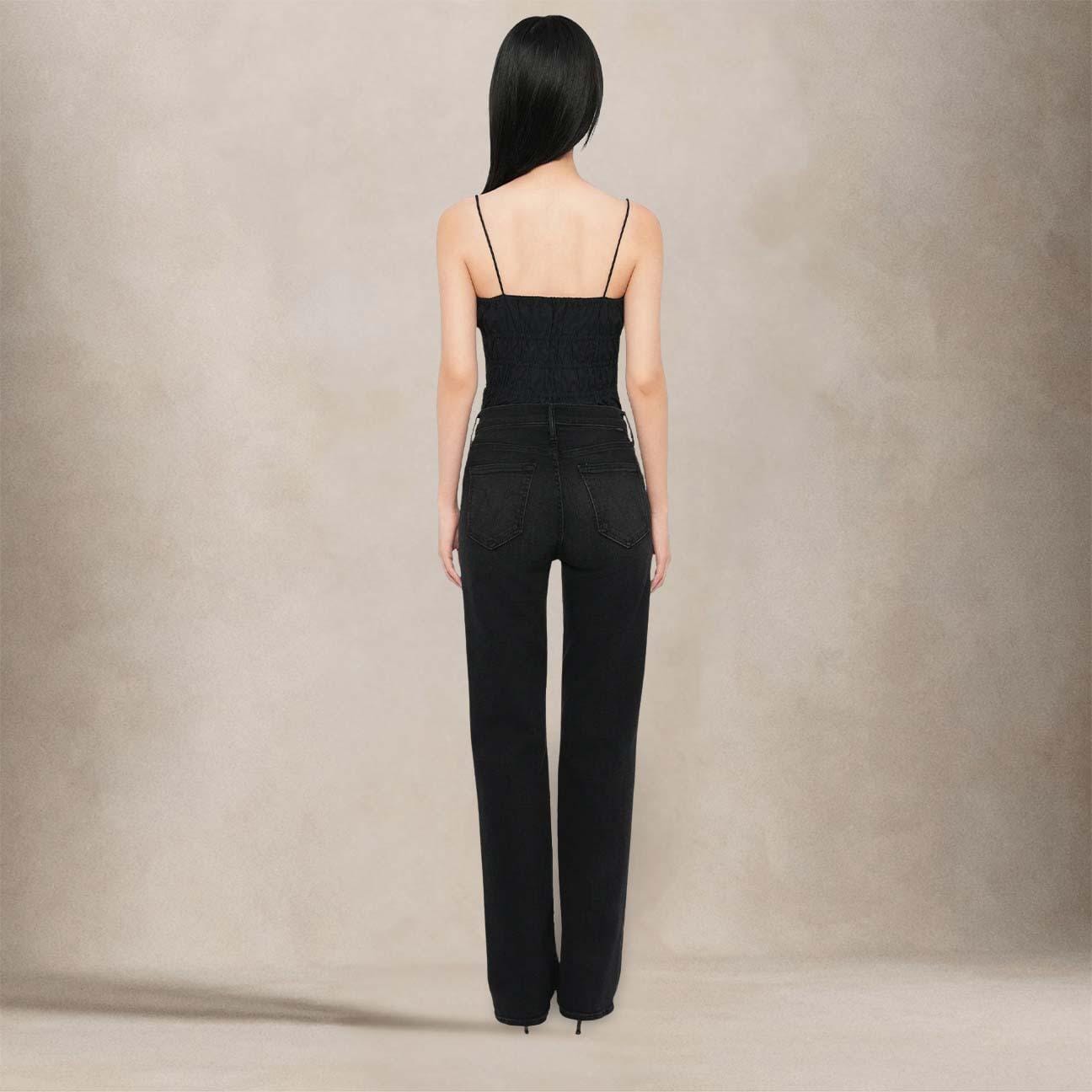 MOTHER Jeans donna The Kick It Nero