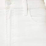 MOTHER Jeans donna The Rambler Zip Ankle Bianco