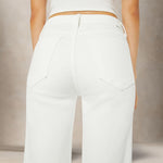 MOTHER Jeans donna The Rambler Zip Ankle Bianco