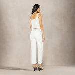 MOTHER Jeans donna The Rambler Zip Ankle Bianco