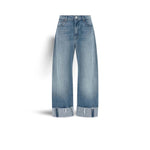 MOTHER Jeans donnaThe Half-Pipe Ankle Cuff Fray Last Bite