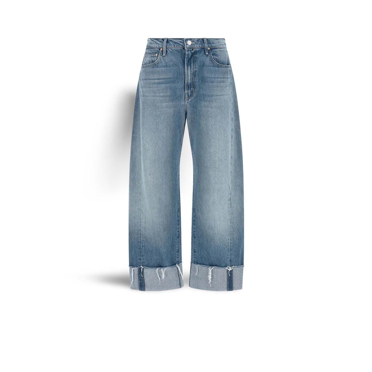 MOTHER Jeans donnaThe Half-Pipe Ankle Cuff Fray Last Bite