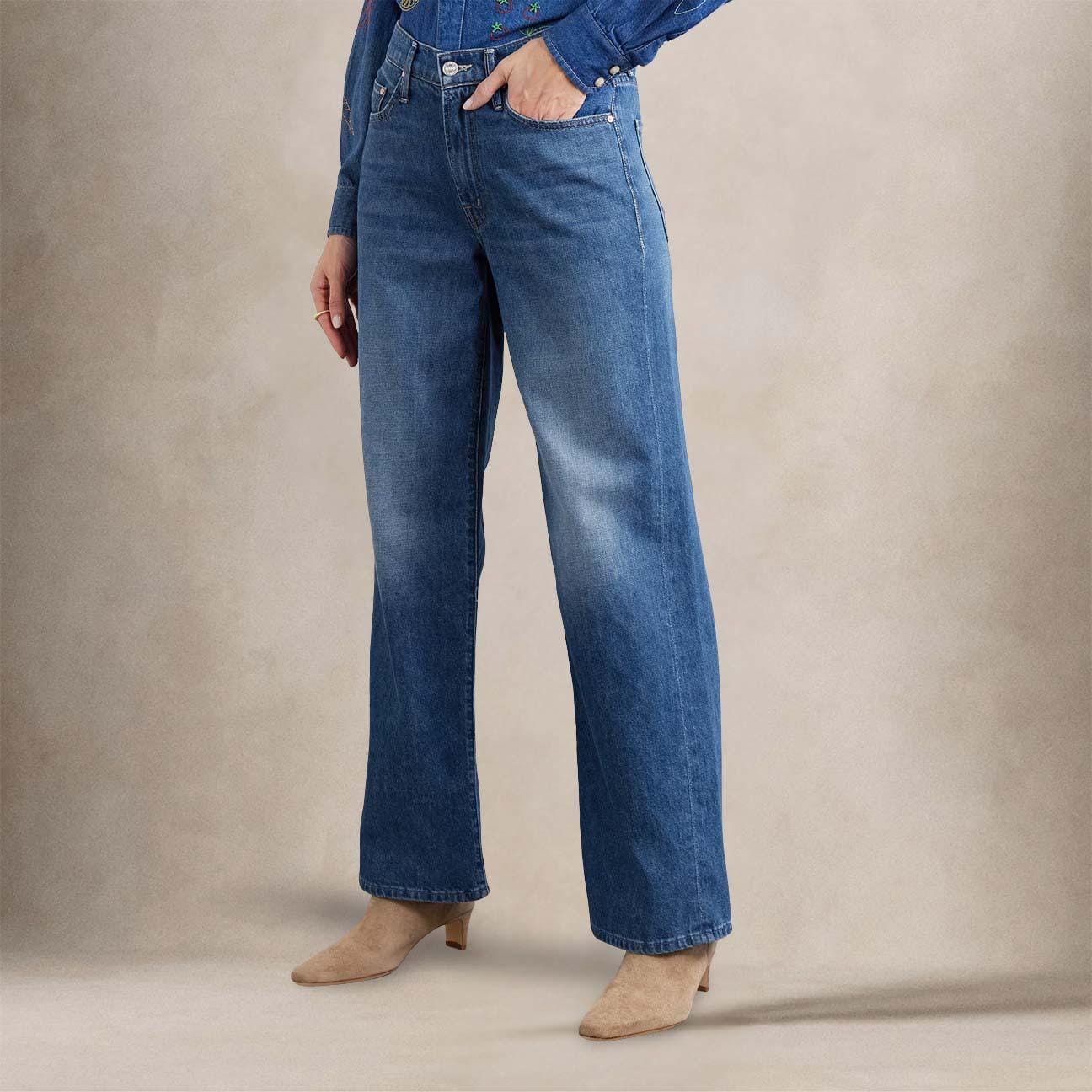 MOTHER Jeans donnaThe Midi Rise Maven Skimp Big Tipper