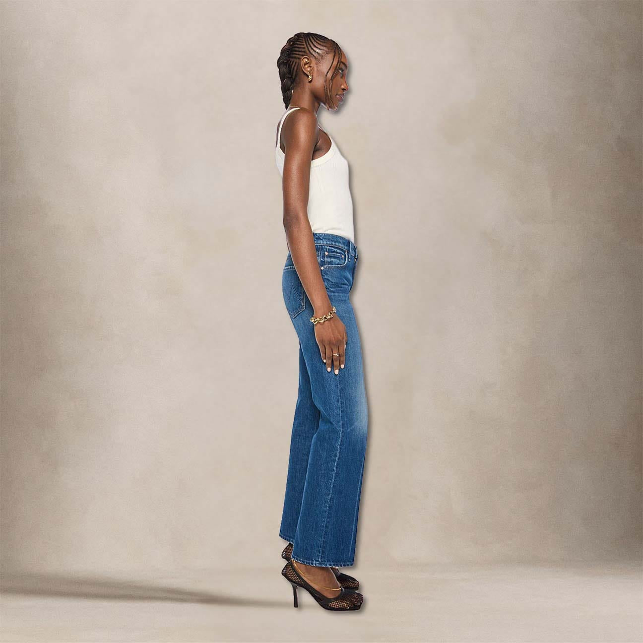 MOTHER Jeans The Mid Rise Rambler Skimp Call Me wild