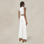 MOTHER Jeans The Roller Fray Bianco