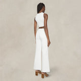 MOTHER Jeans The Roller Fray Bianco