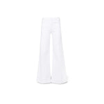 MOTHER Jeans The Roller Fray Bianco