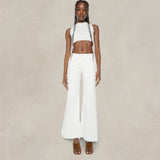 MOTHER Jeans The Roller Fray Bianco