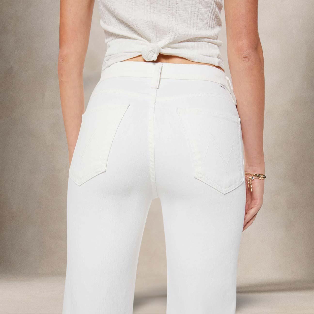 MOTHER Jeasn donna The Rambler zip Ankle Bianco