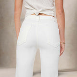 MOTHER Jeasn donna The Rambler zip Ankle Bianco