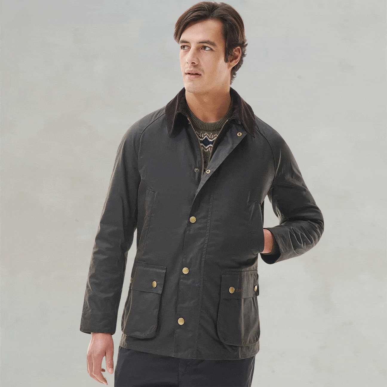 BARBOUR Giacca cerata Ashby Olive