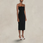 PHILOSOPHY Abito bustier in crepe Nero