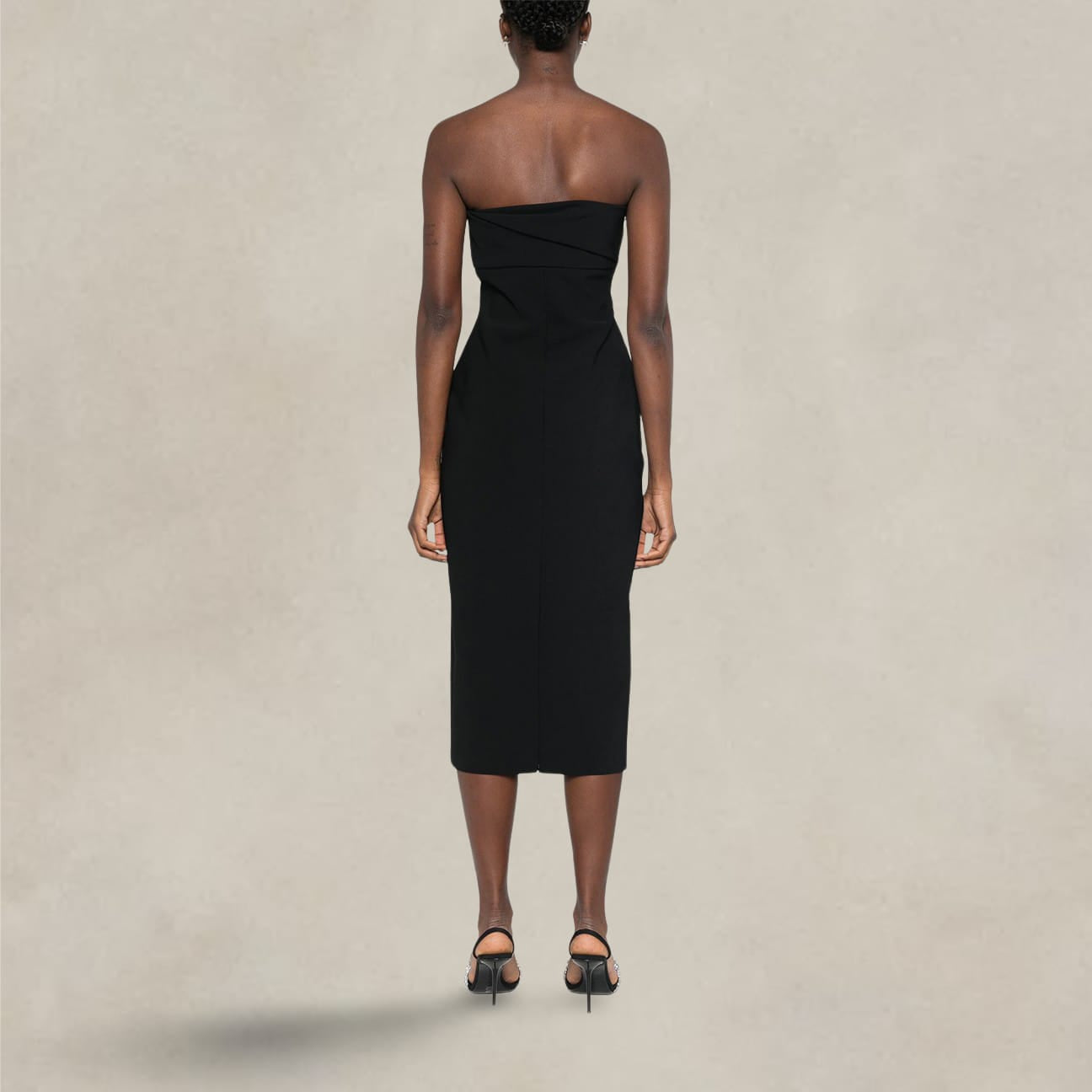 PHILOSOPHY Abito bustier in crepe Nero