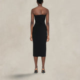 PHILOSOPHY Abito bustier in crepe Nero