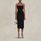 PHILOSOPHY Abito bustier in crepe Nero
