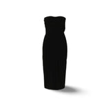 PHILOSOPHY Abito bustier in crepe Nero