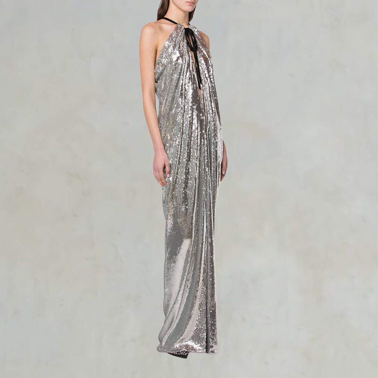 PHILOSOPHY Abito con spacco Argento