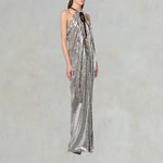 PHILOSOPHY Abito con spacco Argento