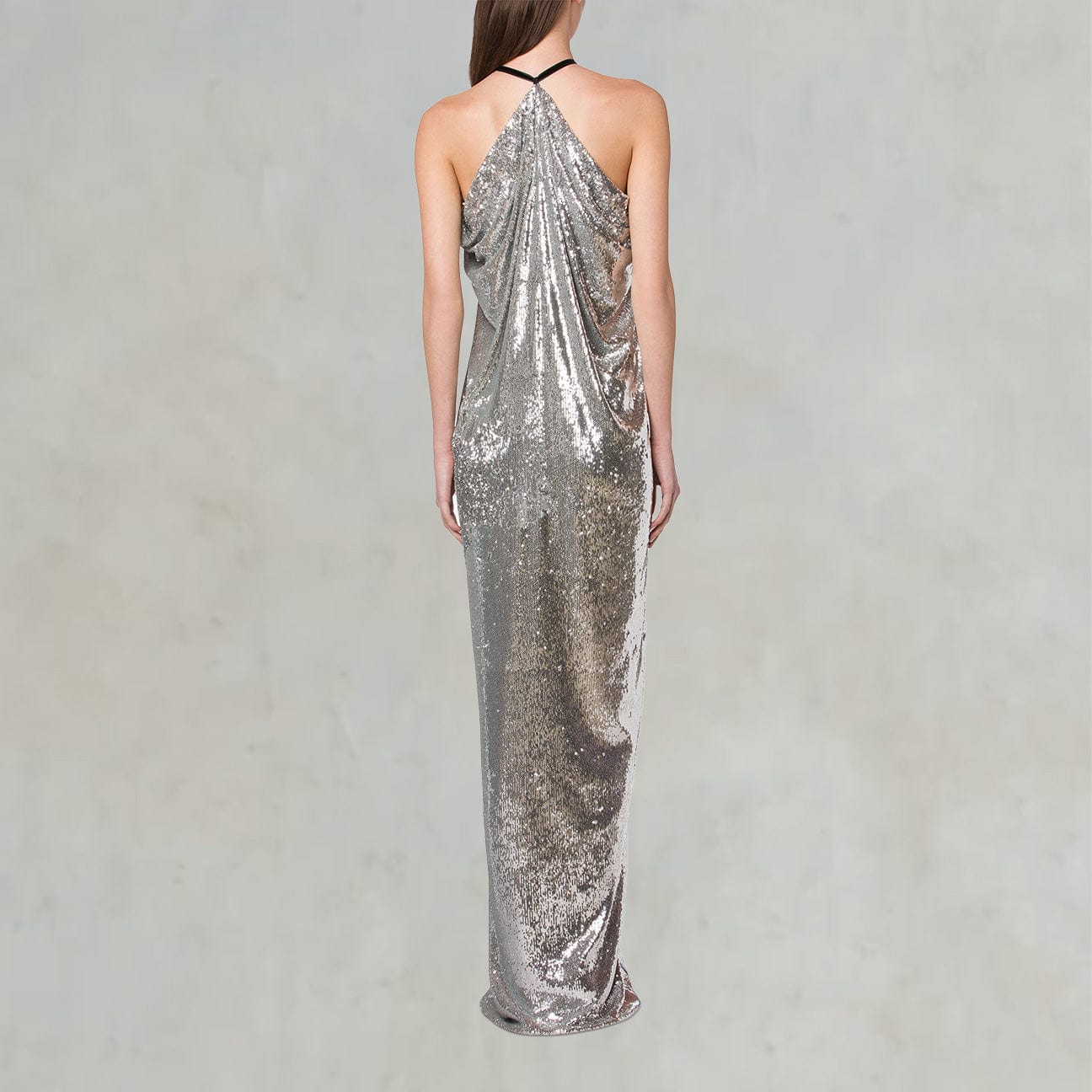 PHILOSOPHY Abito con spacco Argento