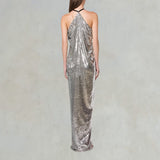 PHILOSOPHY Abito con spacco Argento