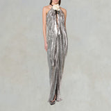 PHILOSOPHY Abito con spacco Argento