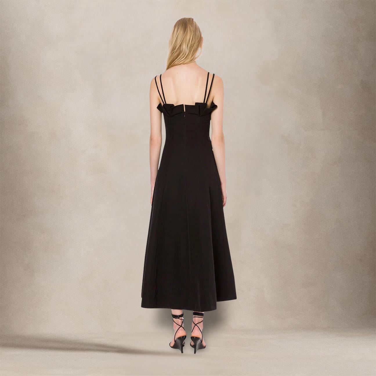 PHILOSOPHY Abito donna longuette in cotone tecnico Nero