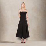 PHILOSOPHY Abito donna longuette in cotone tecnico Nero