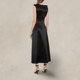 PHILOSOPHY Abito donna lungo duchesse Nero