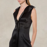 PHILOSOPHY Abito donna lungo duchesse Nero