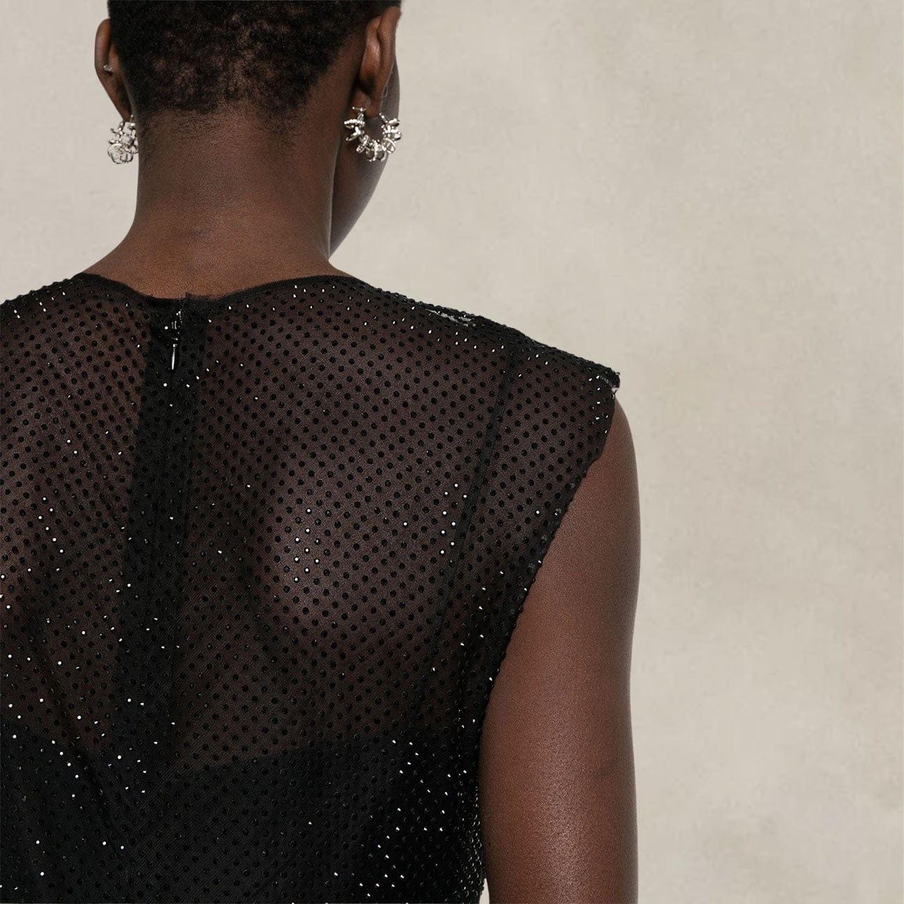 PHILOSOPHY Abito in microstrass Nero