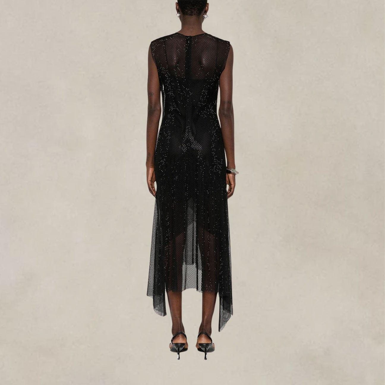 PHILOSOPHY Abito in microstrass Nero