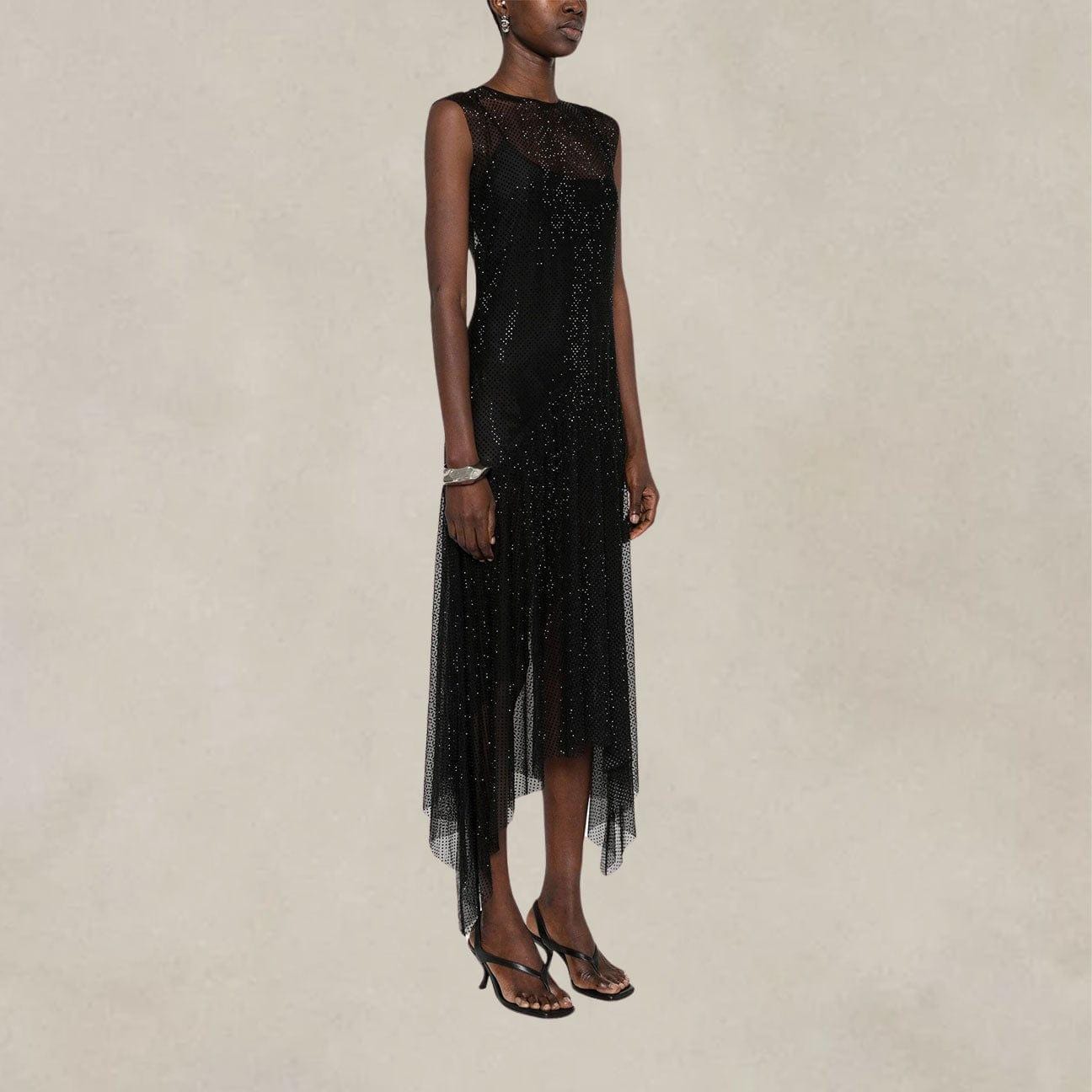 PHILOSOPHY Abito in microstrass Nero