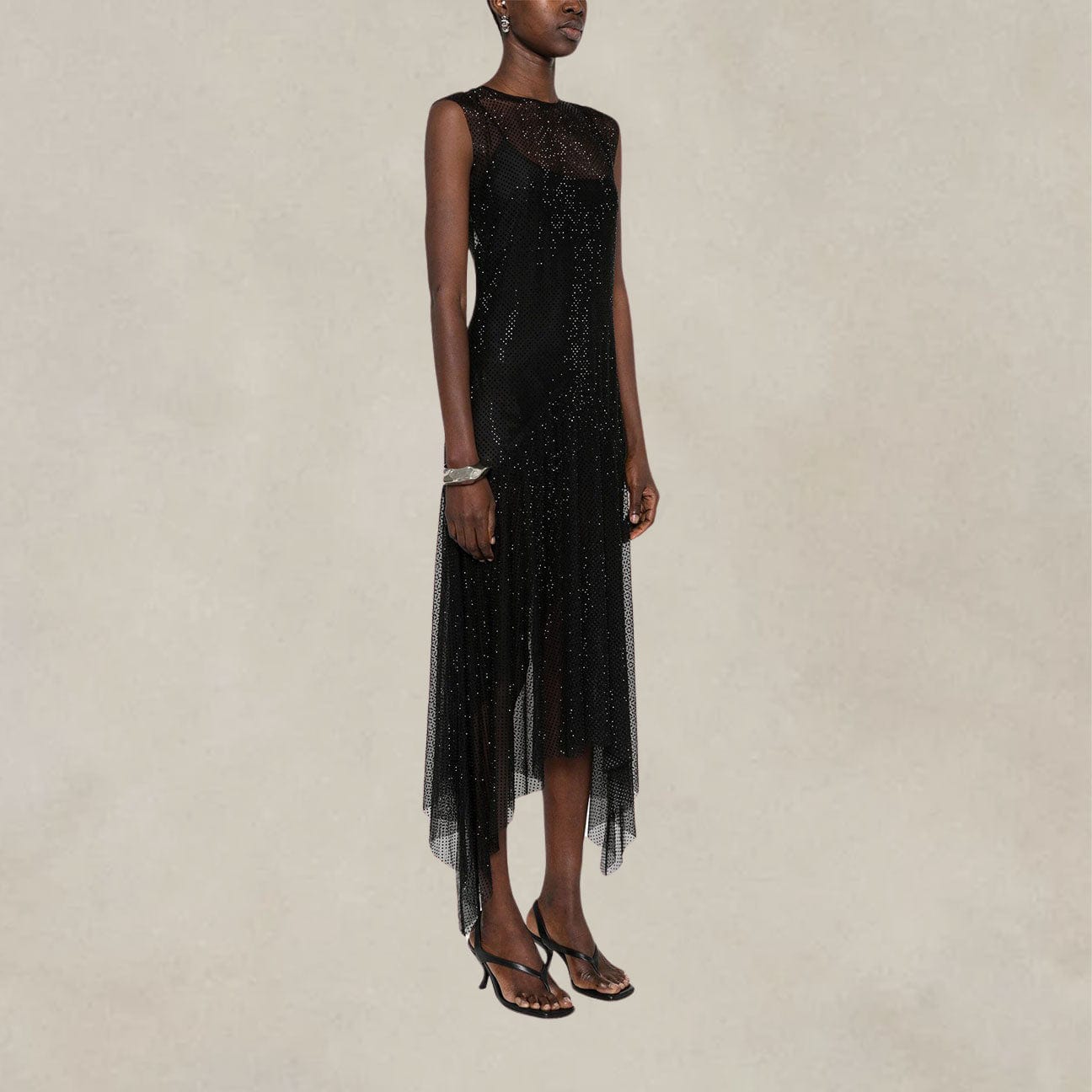PHILOSOPHY Abito in microstrass Nero