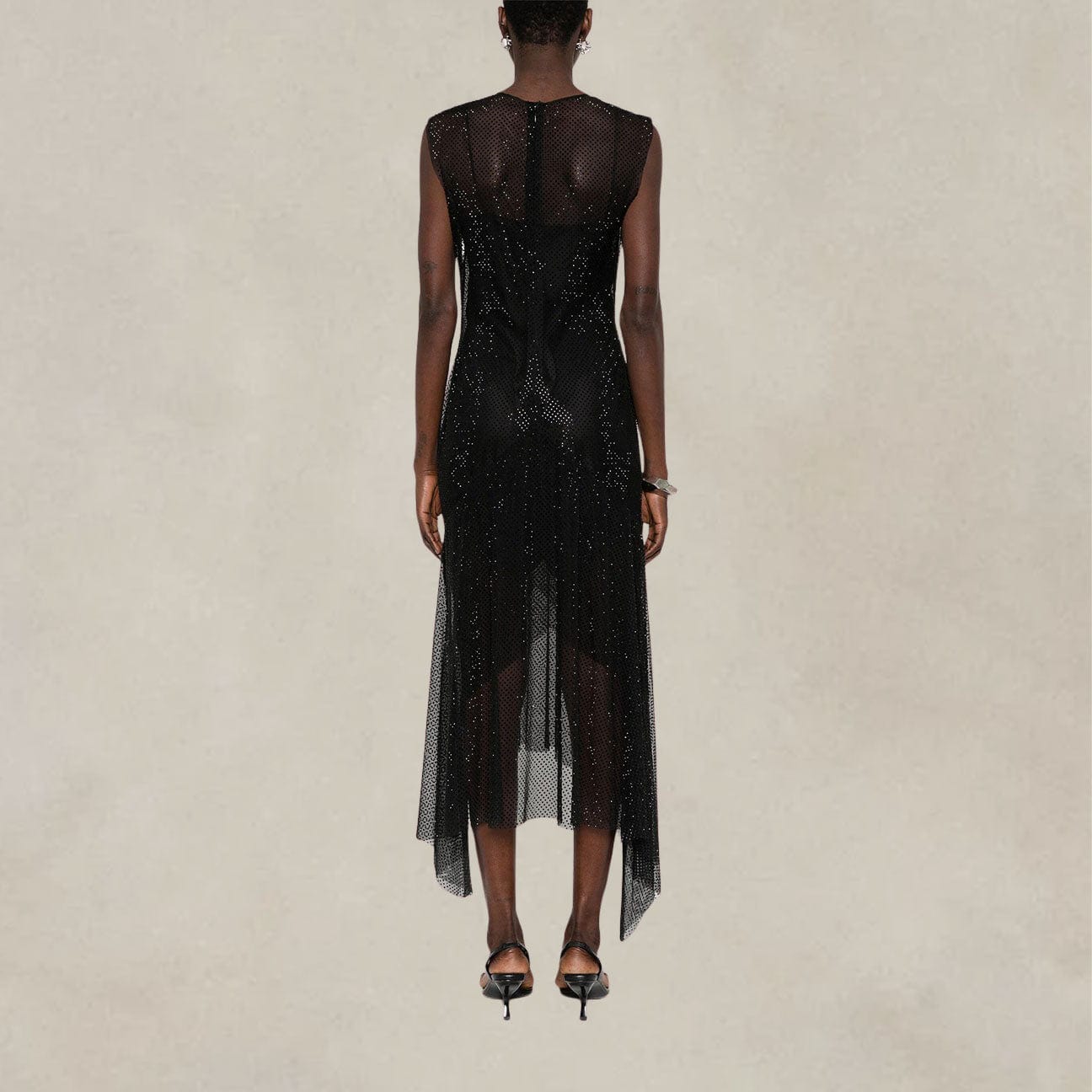 PHILOSOPHY Abito in microstrass Nero