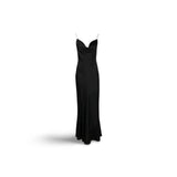 PHILOSOPHY Abito lungo in satin Nero