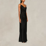 PHILOSOPHY Abito lungo in satin Nero