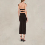 PHILOSOPHY Abito maxi donna in viscosa Nero