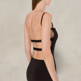 PHILOSOPHY Abito maxi donna in viscosa Nero