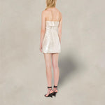 PHILOSOPHY Abito mini donna in paillettes Avorio