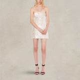 PHILOSOPHY Abito mini donna in paillettes Avorio