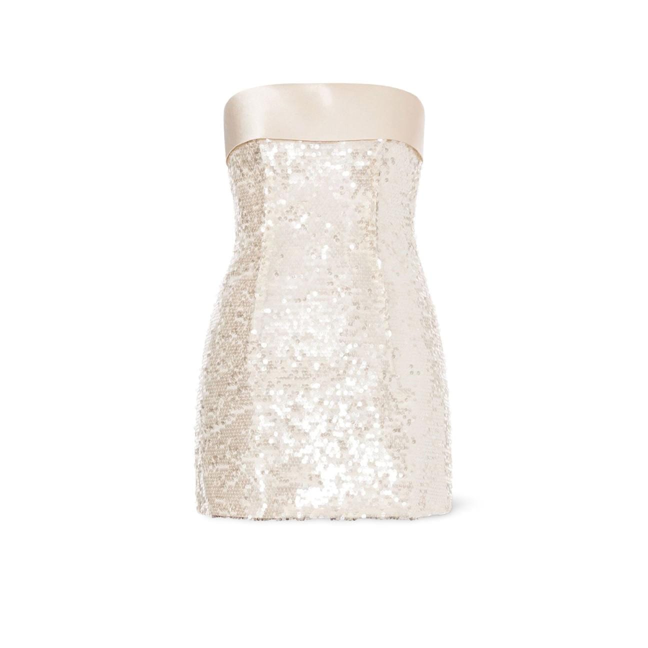 PHILOSOPHY Abito mini donna in paillettes Avorio