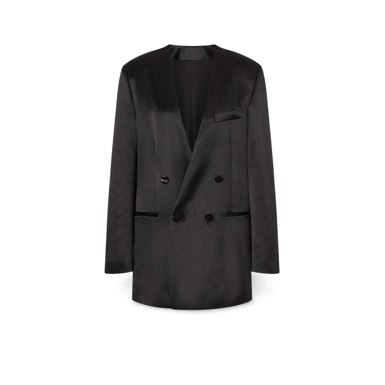 PHILOSOPHY Blazer donna doppiopetto Oversize in Duchesse Nero