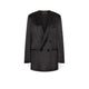 PHILOSOPHY Blazer donna doppiopetto Oversize in Duchesse Nero