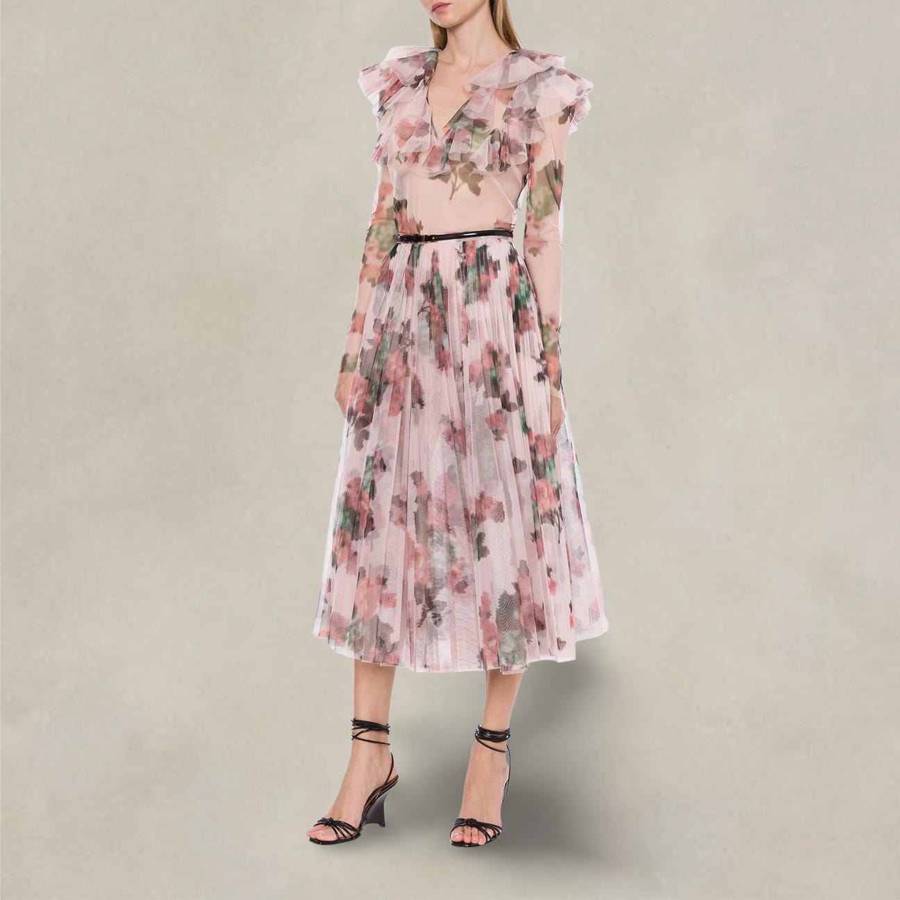 PHILOSOPHY Bluesa donna in tulle stampa a fiori Rosa