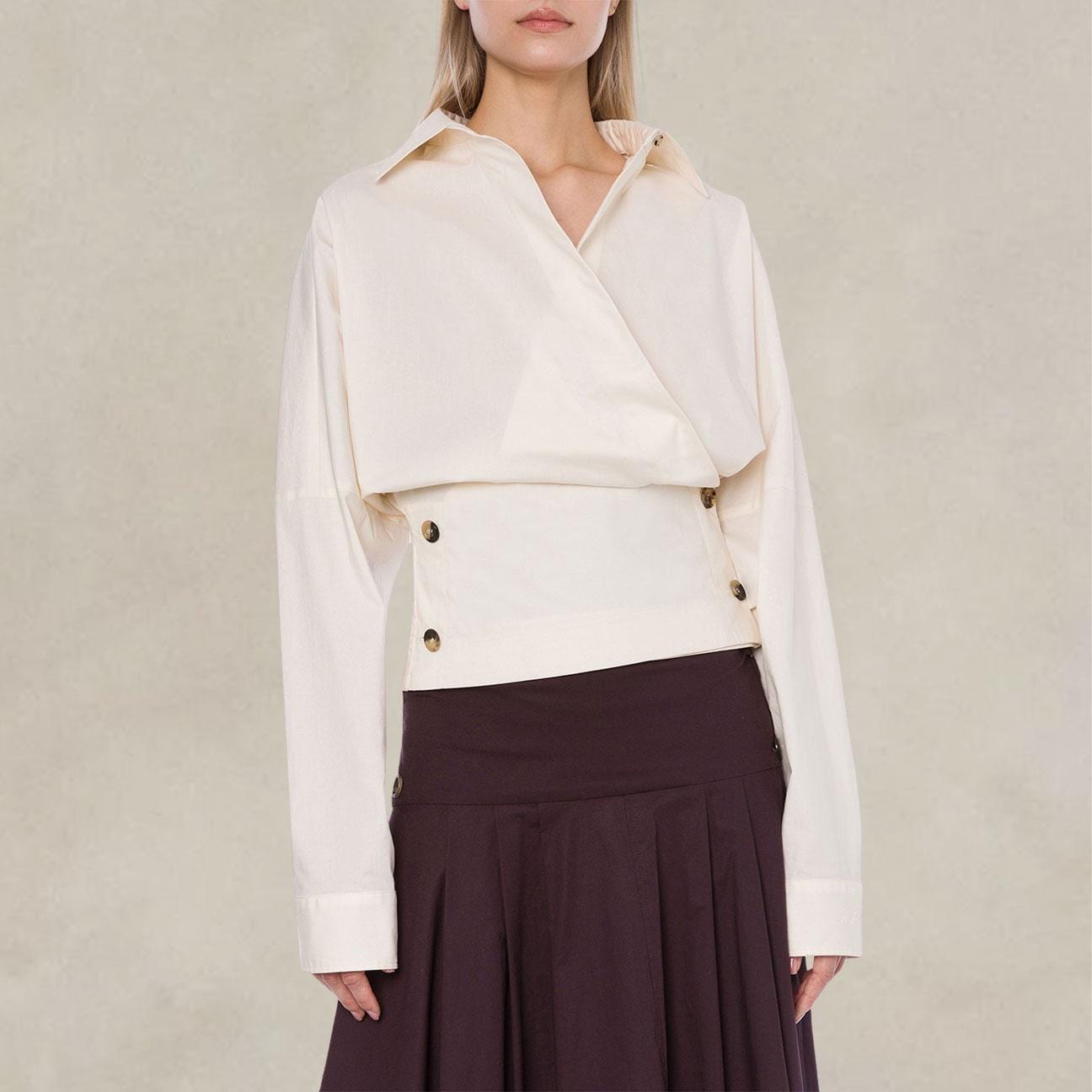 PHILOSOPHY Camicia in cotone stretch Bianco