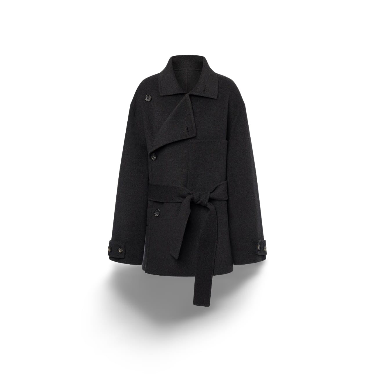 PHILOSOPHY Cappotto midi in panno double Grigio